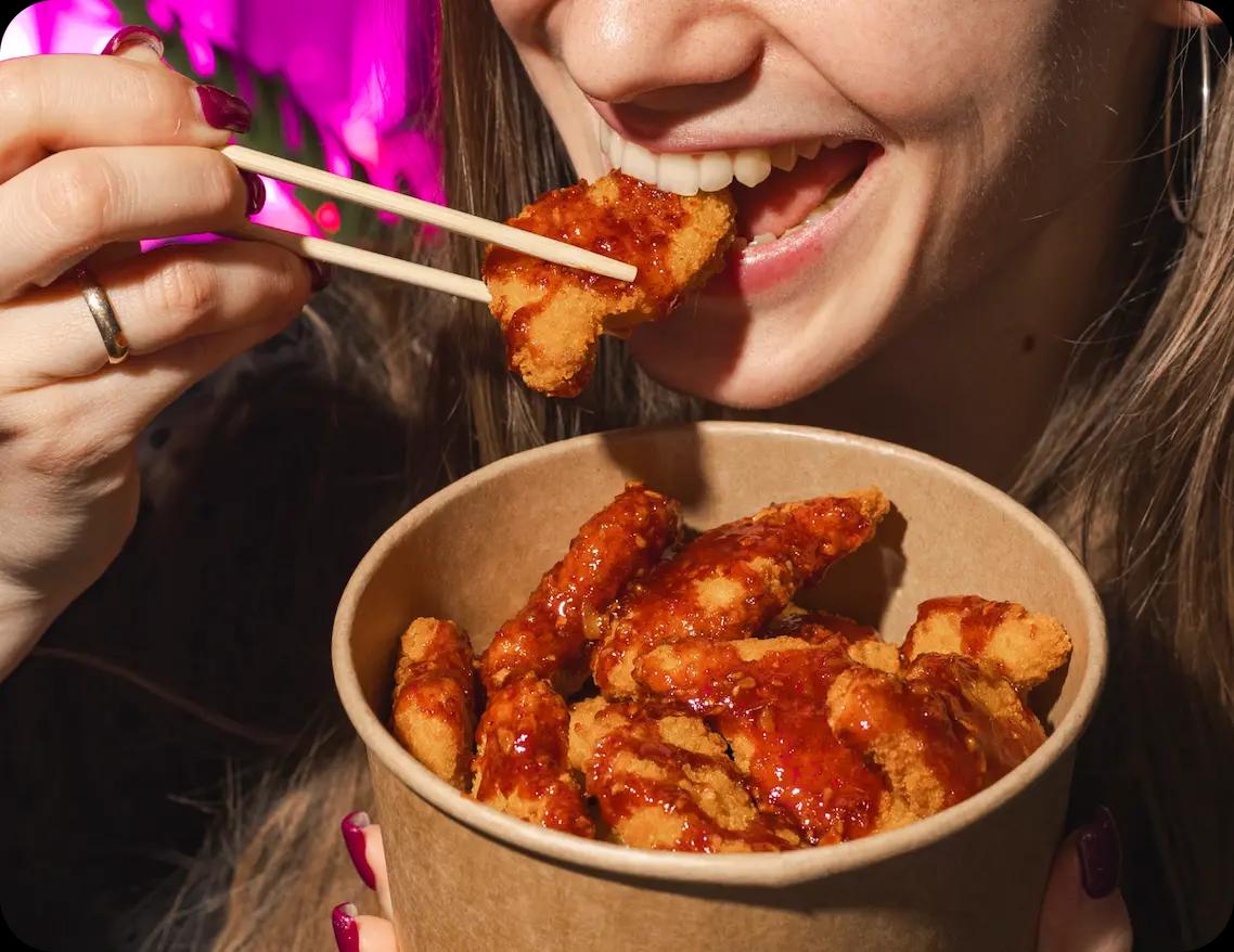 eating woman